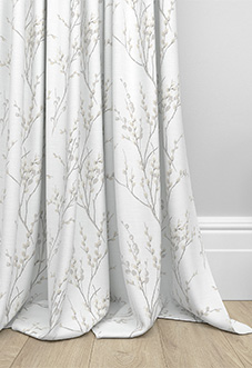 Laura Ashley Pussy Willow, Dove Grey - Made to Measure Curtains